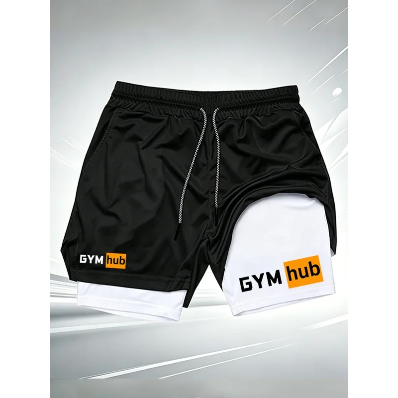 Compression Shorts Athletes - Men's GYM hub 2 in 1