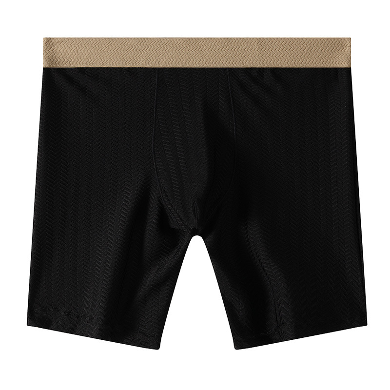 Mens Boxer Shorts Homme Nylon  - Long Leg Trunk Men review and price