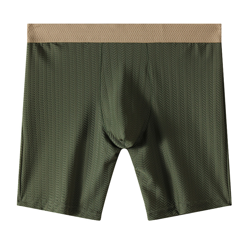 Mens Boxer Shorts Homme Nylon  - Long Leg Trunk Men review and price
