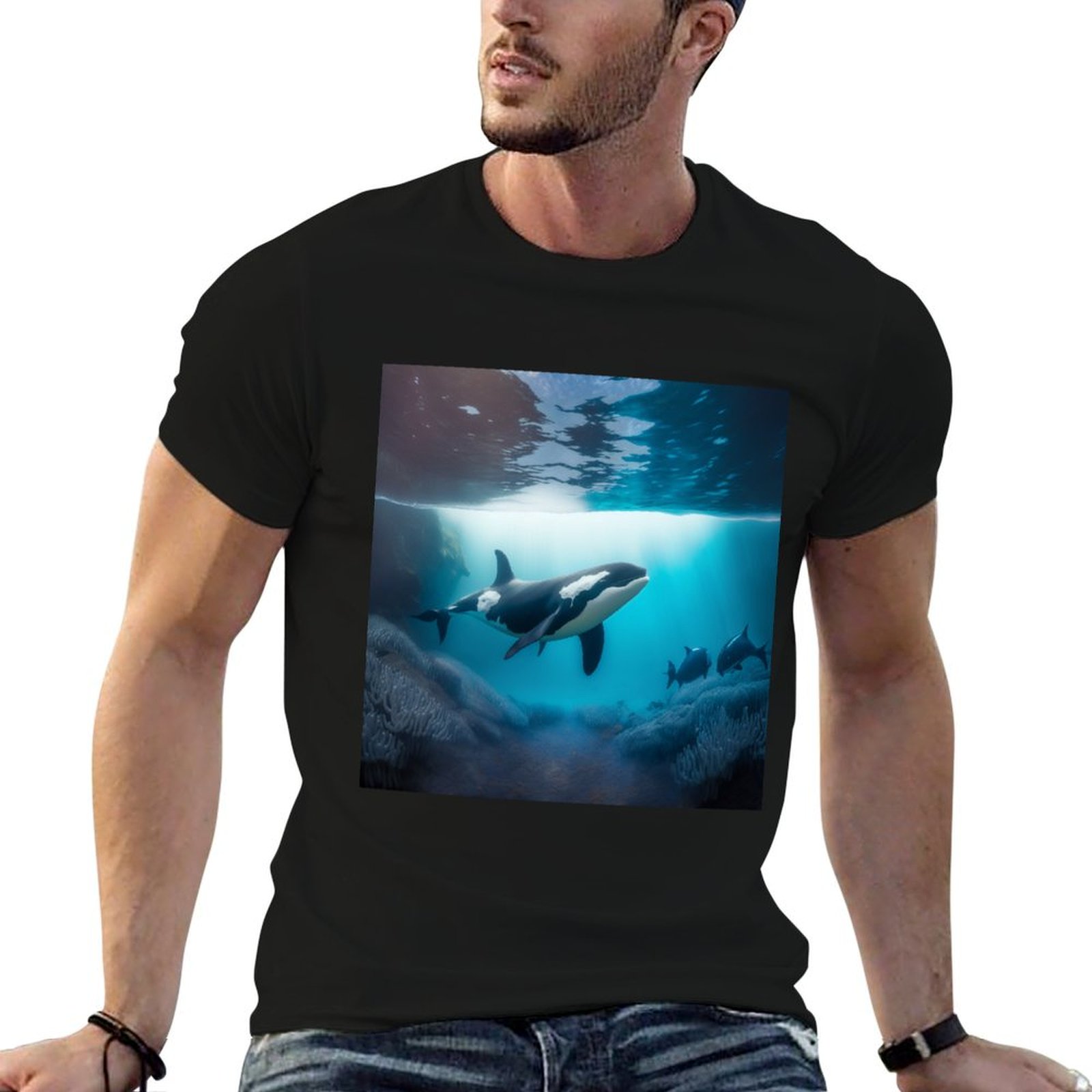 Under Sea Orca T-Shirt Minimal - Undershirt Crew Neck review and price