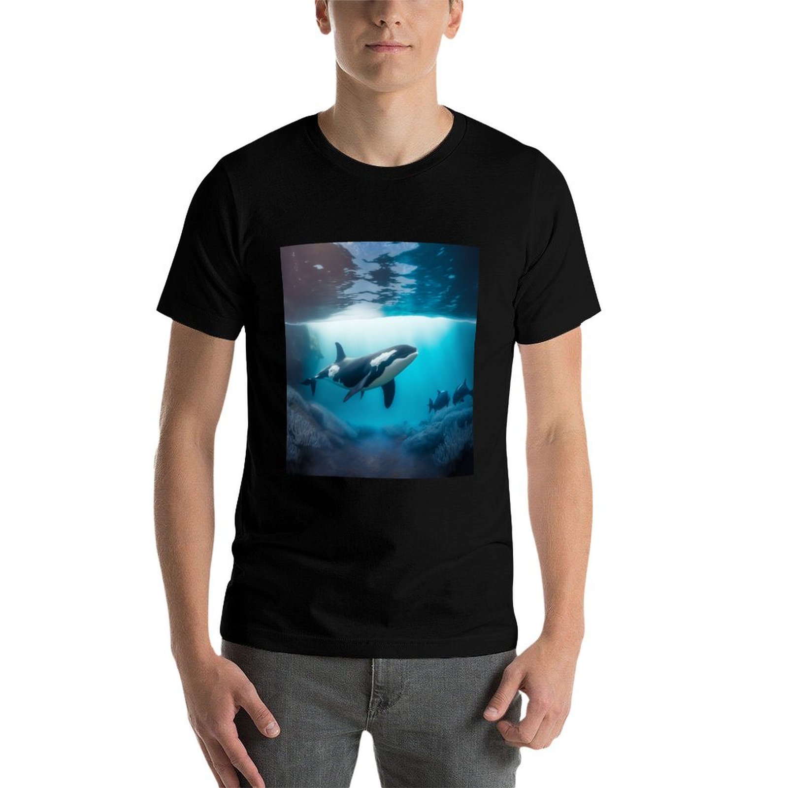 Under Sea Orca T-Shirt Minimal - Undershirt Crew Neck review and price