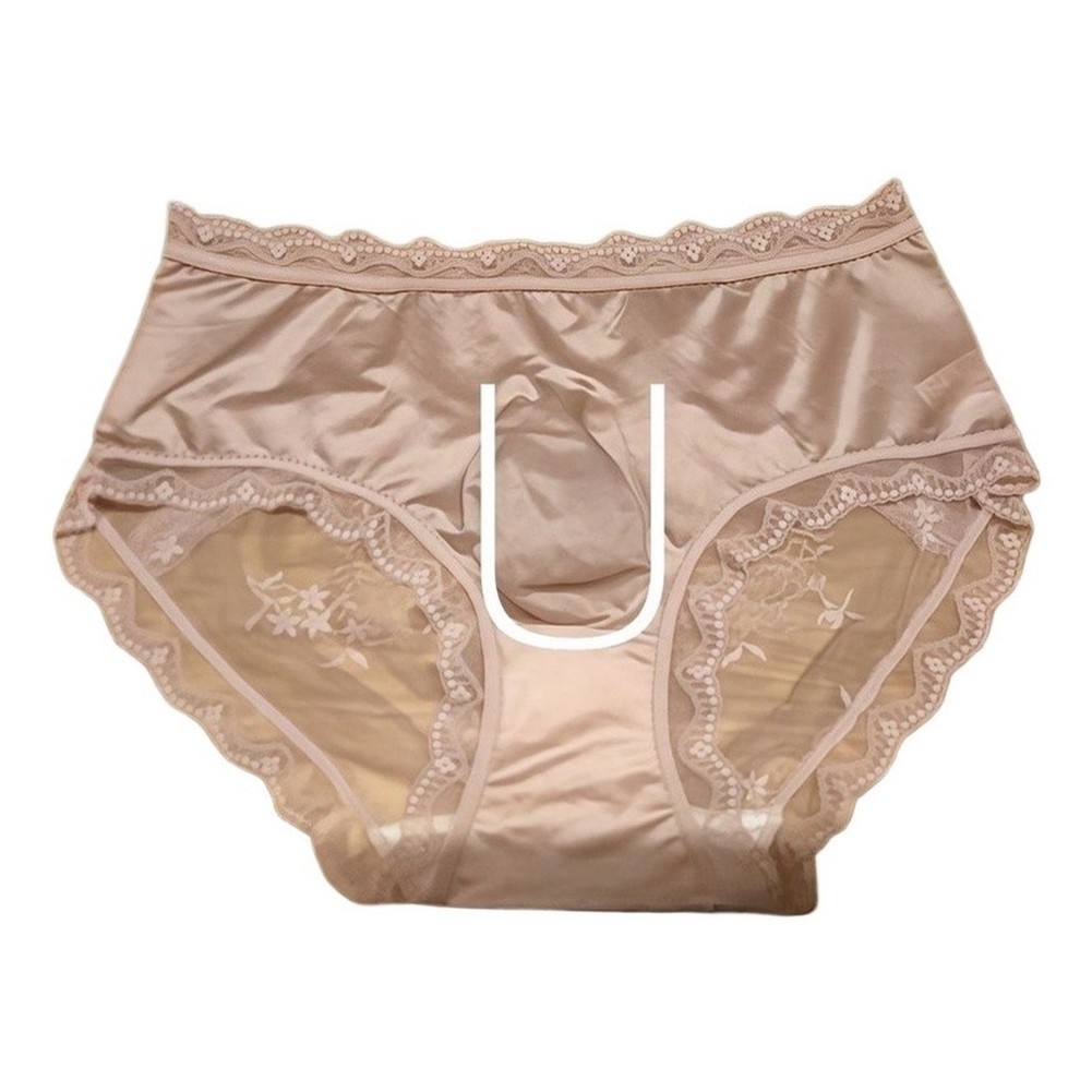 Men Satin Lace Seamless Ice Si - Pouch Boxer Pouch review and price