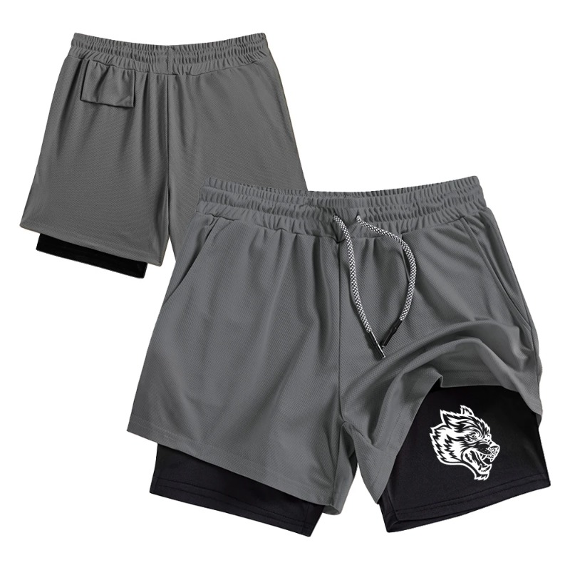 Streetwear Men's Double Layer  - Compression Shorts Athletes review and price
