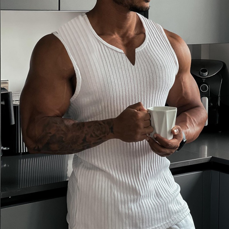 Summer New men V-neck Vest str - Undershirt Crew Neck review and price