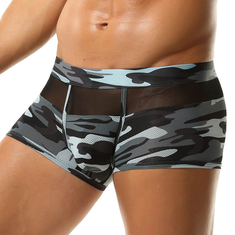 Camouflage Boxer Shorts Men Po - Mesh Sport Boxer review and price