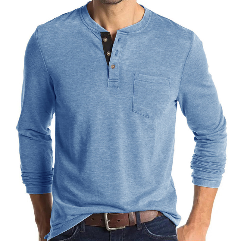 Men's Long Sleeve Henley Style - Undershirt Crew Neck review and price