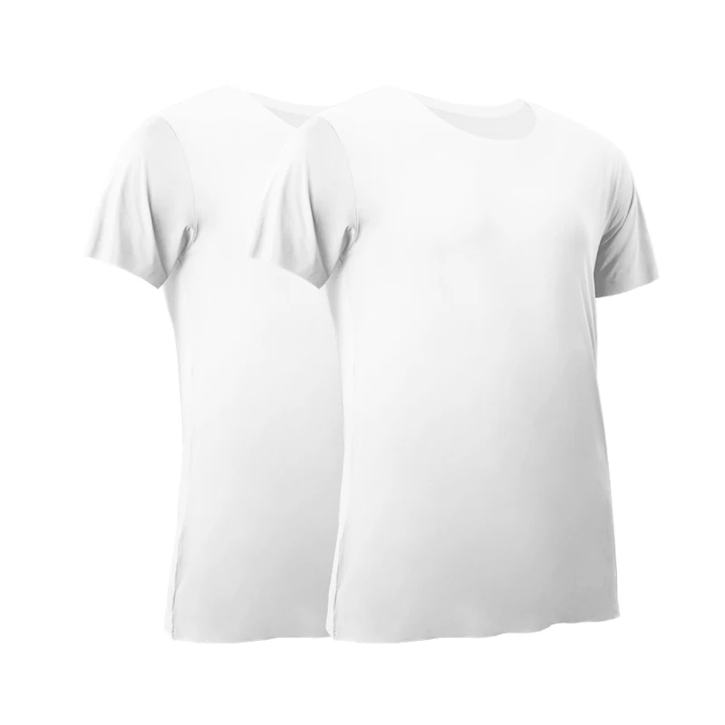 2PCS Men's Summer Ice Silk Sea - Undershirt Crew Neck review and price