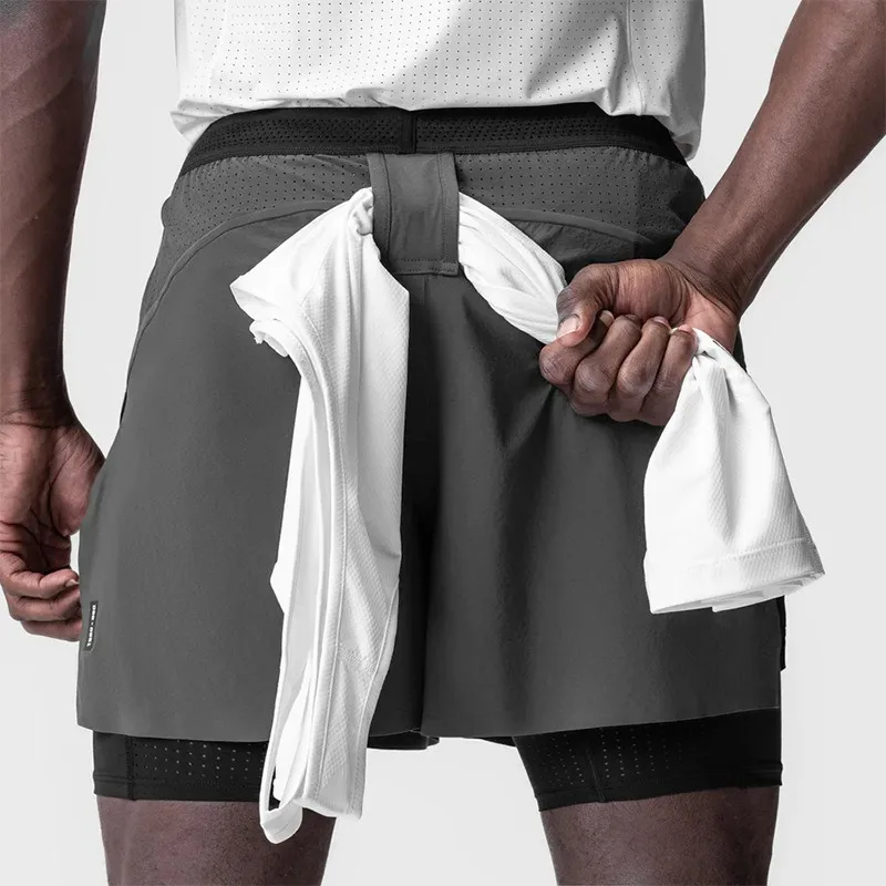 Men's 2in1 Running Shorts Quic - Compression Shorts Athletes review and price