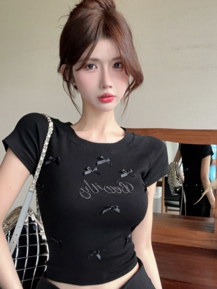 Summer Women's Sweet Short Sle - T Shirt Tight Fit review and price