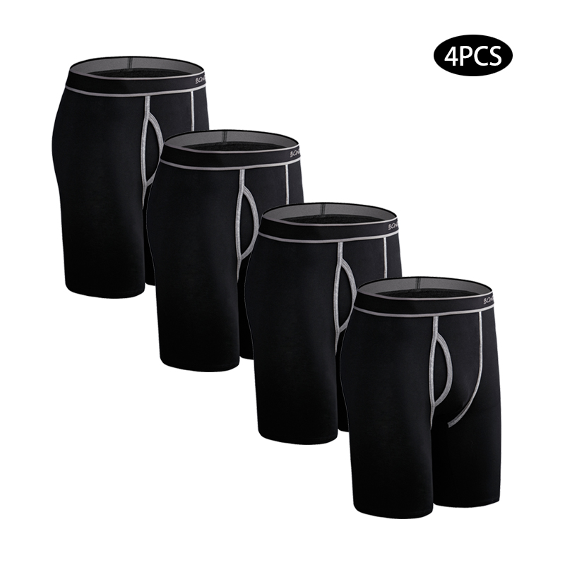 4pcs Long Cotton Underwear Man - Boxer Shorts Modal review and price