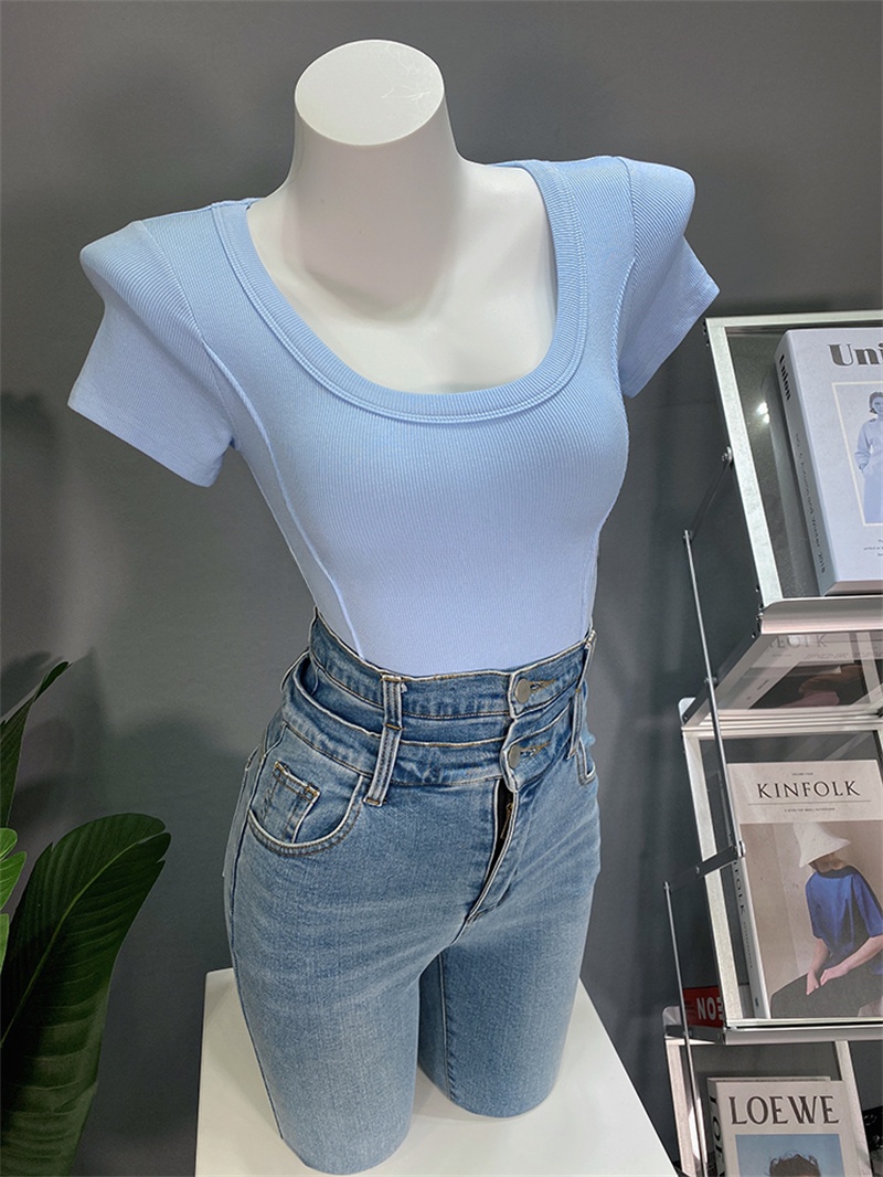 Slimming Effect Short Sleeve U - Base Layer Top review and price