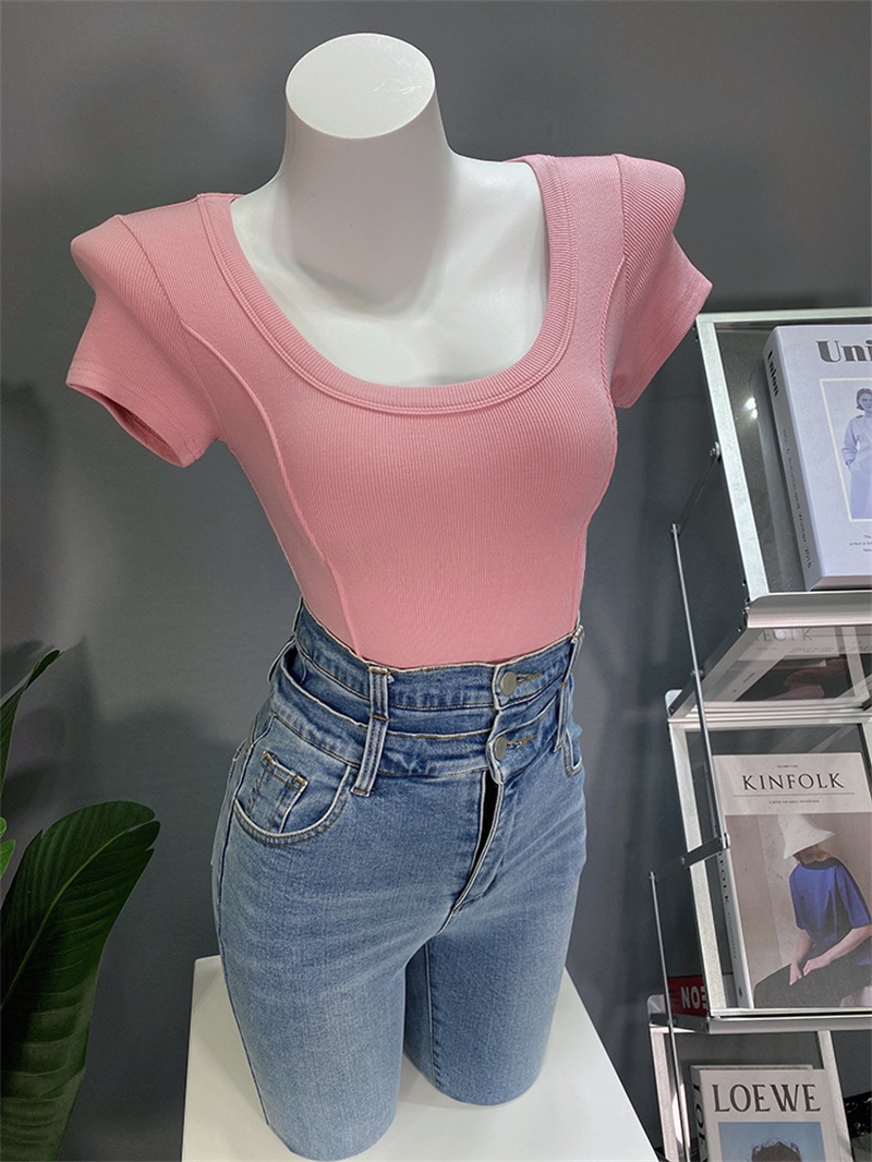 Slimming Effect Short Sleeve U - Base Layer Top review and price