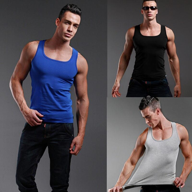 Men Sports Vest Sleeveless Squ - Sleeveless Undershirt review and price
