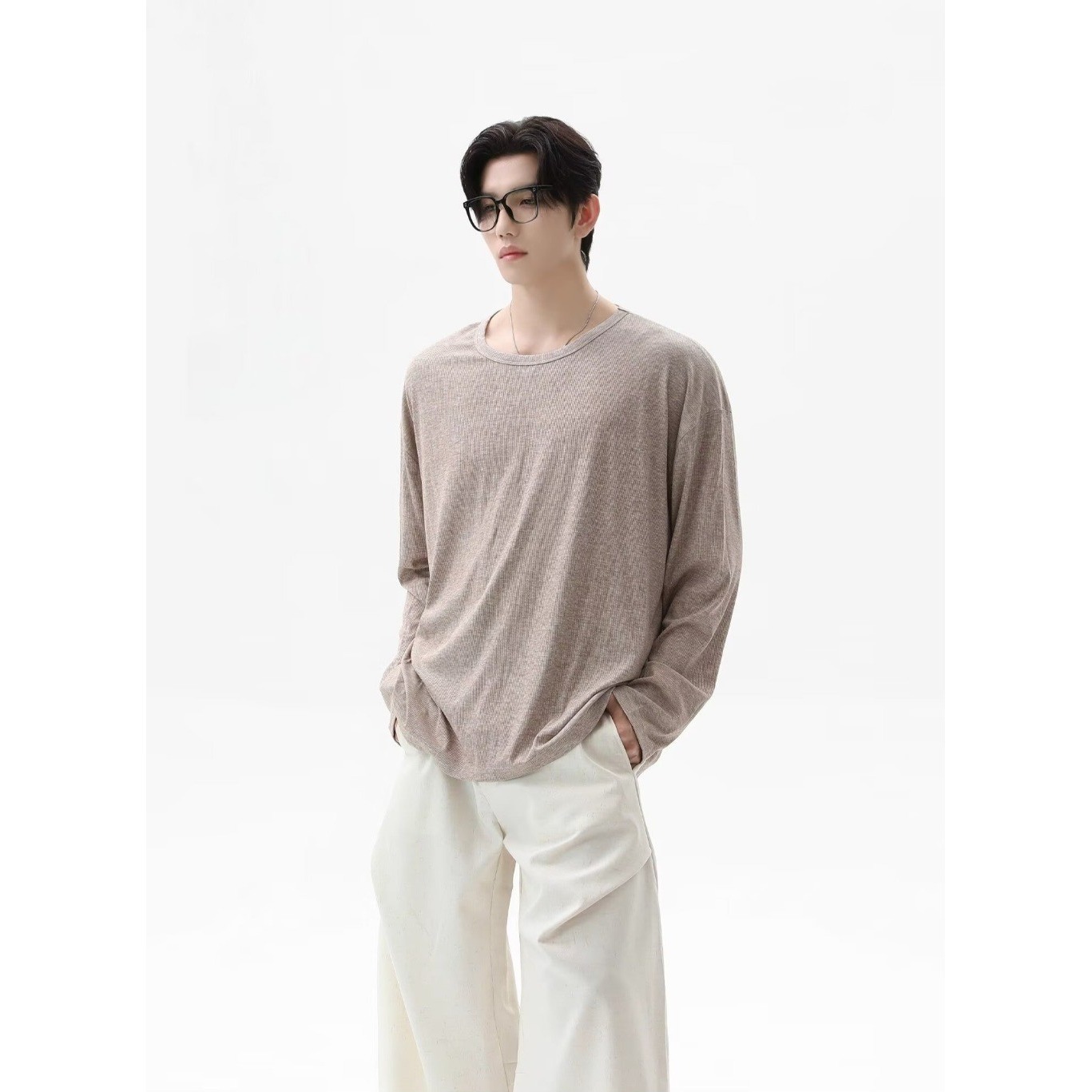 2026 Autumn New Texture Long S - Undershirt Crew Neck review and price