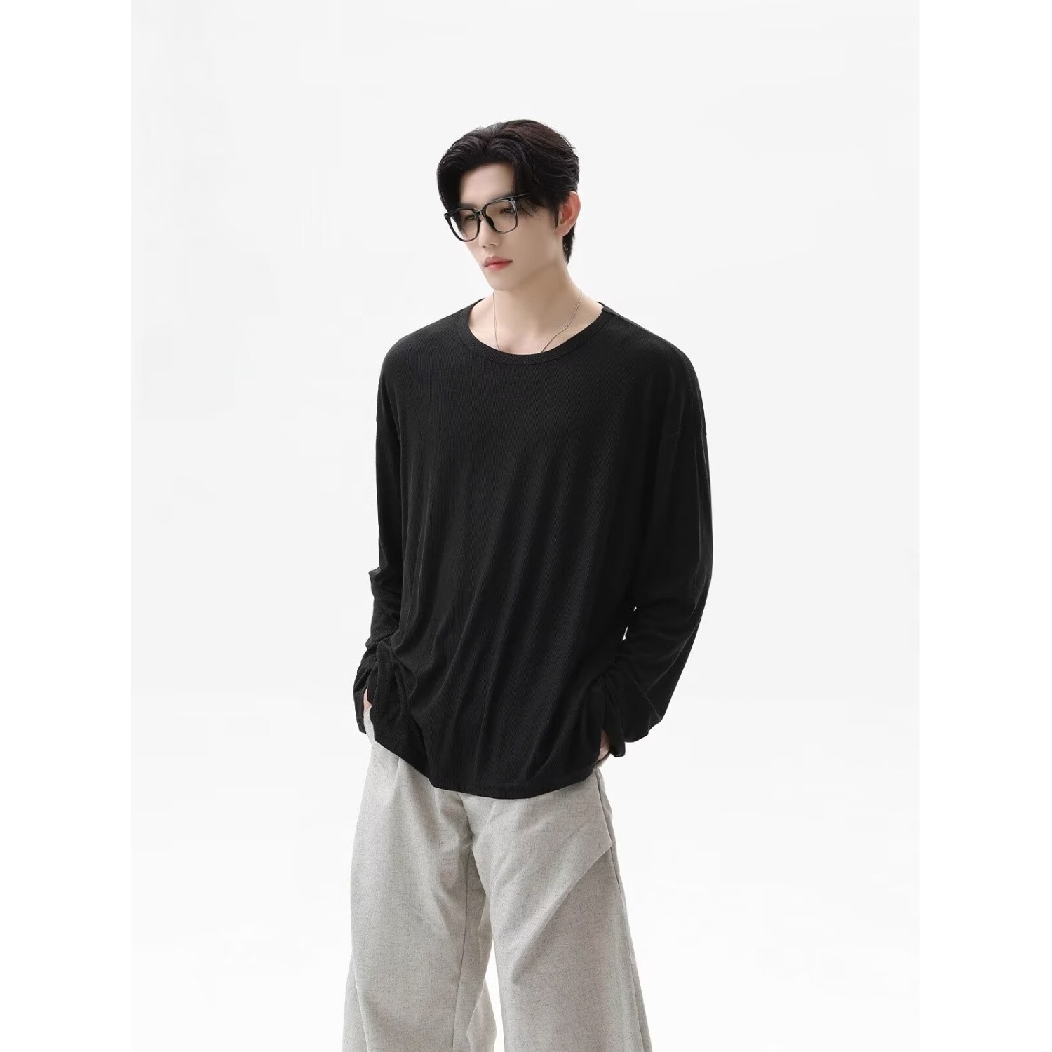 2026 Autumn New Texture Long S - Undershirt Crew Neck review and price