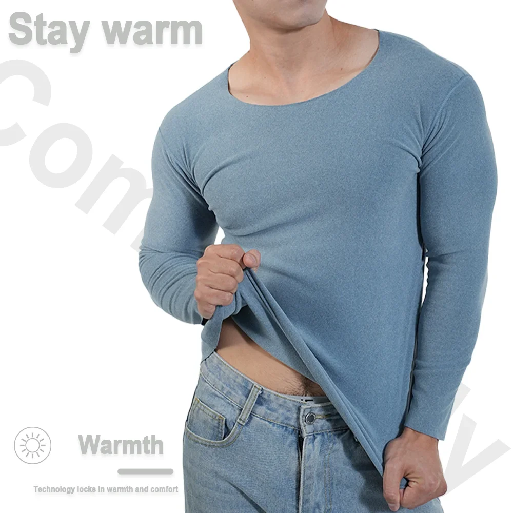 Men Thermal Underwear Long Sle - Undershirt Crew Neck review and price