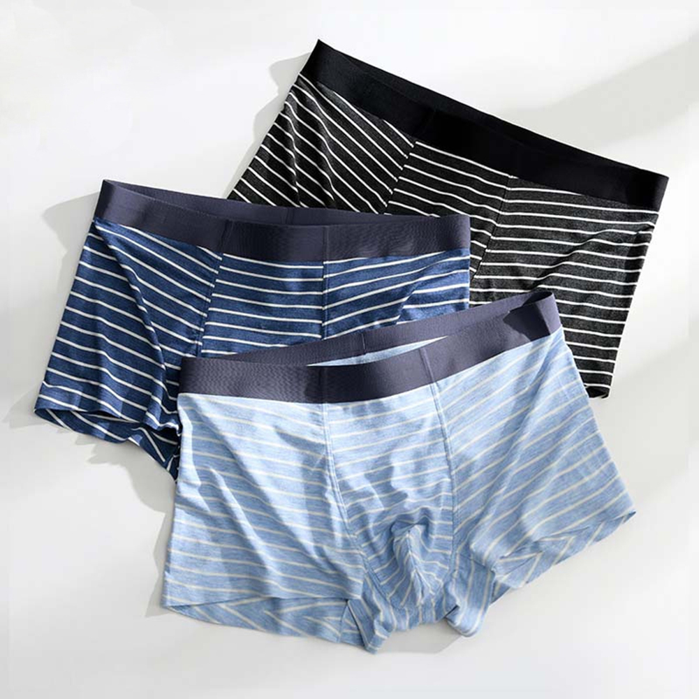 Men Soft Striped Boxers Underw - Pouch Boxer Pouch review and price