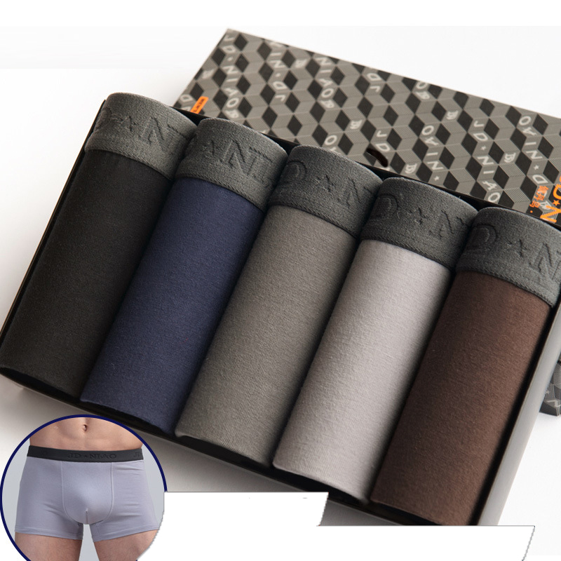 5Pcs/lot Men Underwear Cotton  - Boxer Shorts Modal review and price