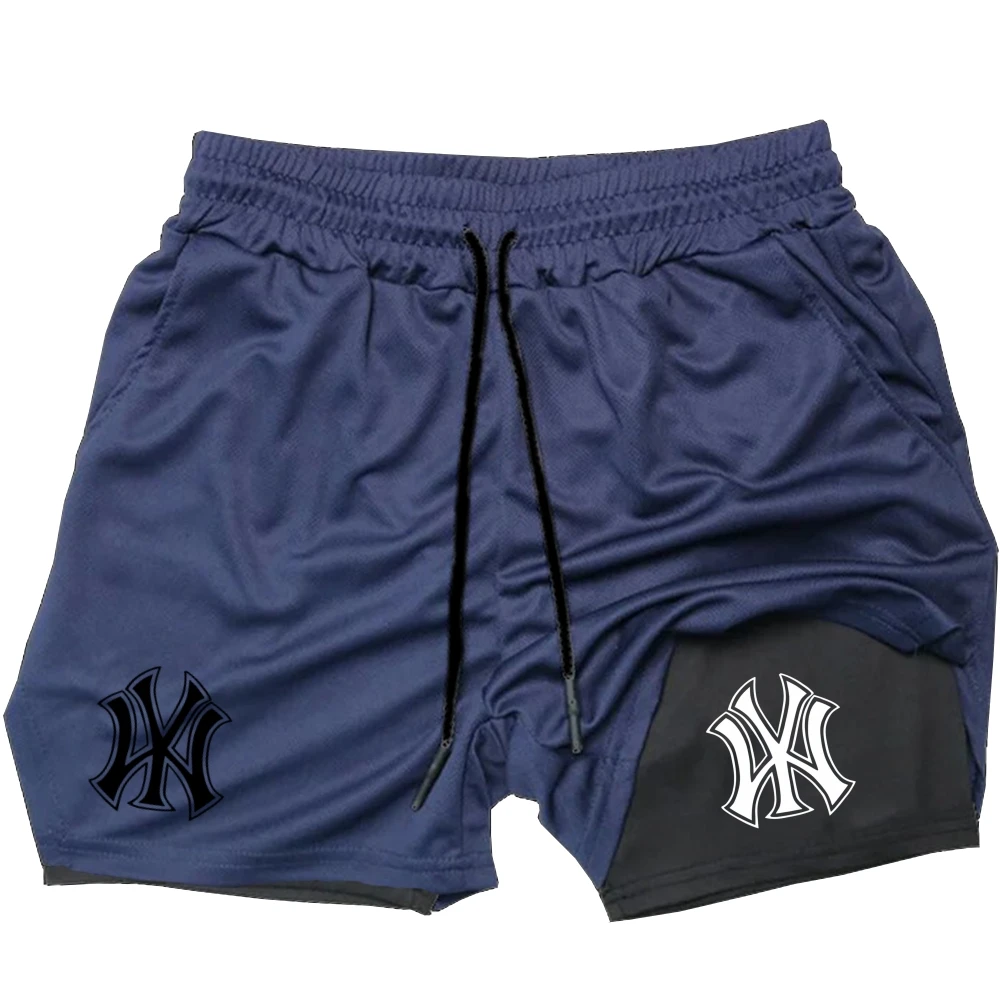 Men 2 in 1 Logo Print Sports S - Compression Shorts Athletes review and price