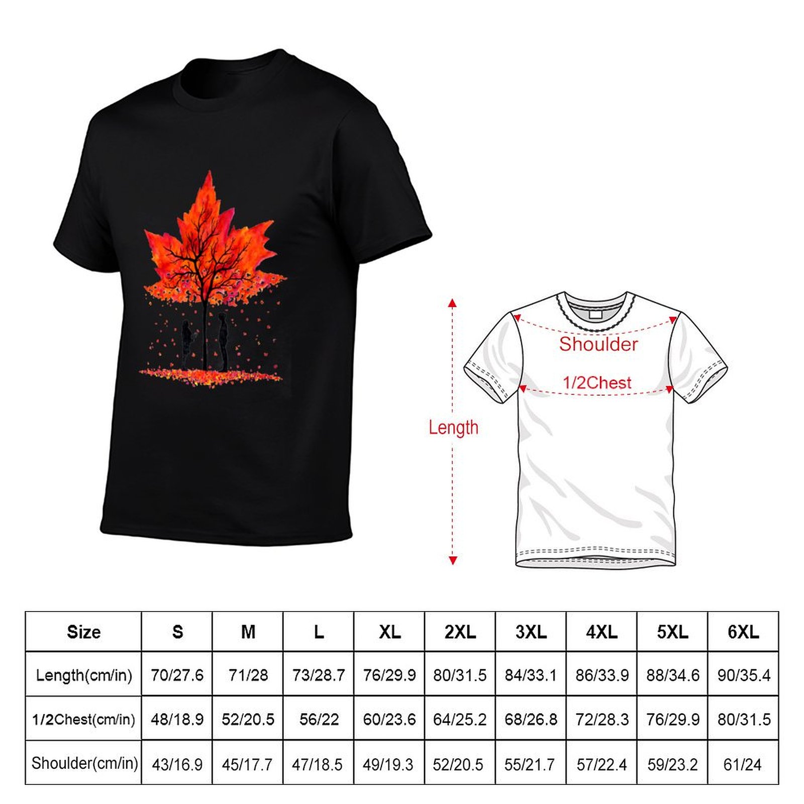 Love under the Maple Tree T-Sh - Undershirt Crew Neck review and price